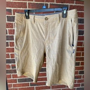 O’Neill Tan Hybrid Shorts size 33 NWOT
